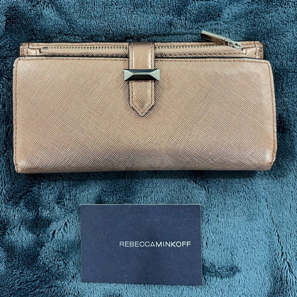 Rebecca Minkoff rose gold wallet